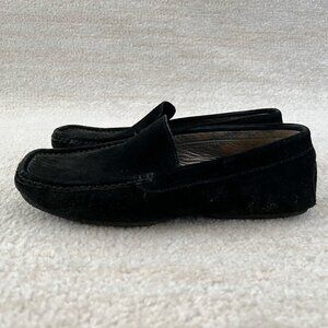 Bormann Black Suede Loafers Flats Shoes